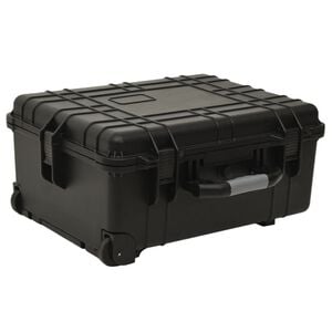 vidaXL fekete PP kerekes rep&uuml;lős tok 58 x 45 x 27 cm