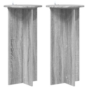 vidaXL N&ouml;v&eacute;ny&aacute;llv&aacute;ny 2 pcs Sz&uuml;rke Sonoma 40 x 40 x 80 cm Szerelt Fa