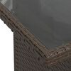vidaXL Kerti Kanap&eacute; Szett p&aacute;rn&aacute;val t&aacute;rol&oacute;val 8 pcs Barna Poly Rattan