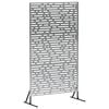 vidaXL Mag&aacute;nszf&eacute;ra K&eacute;pernyő 100 x 50 x 180 cm Horganyzott Ac&eacute;l Ez&uuml;st