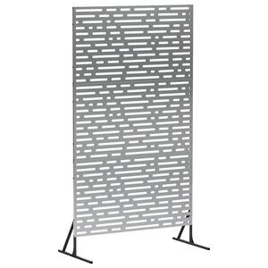 vidaXL Mag&aacute;nszf&eacute;ra K&eacute;pernyő 100 x 50 x 180 cm Horganyzott Ac&eacute;l Ez&uuml;st