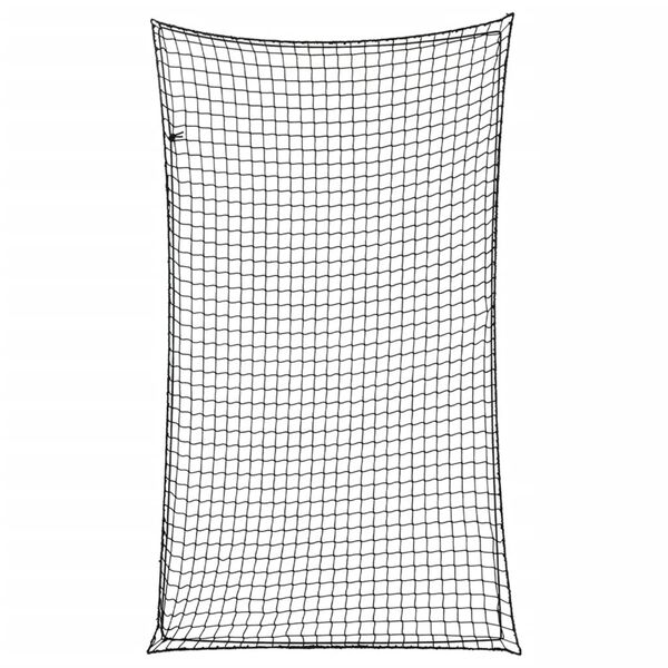 vidaXL fekete polipropil&eacute;n ut&aacute;nfut&oacute;h&aacute;l&oacute; elasztikus k&ouml;t&eacute;llel 6 x 3,5 m