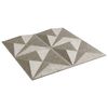 vidaXL 48 db betonmint&aacute;s XPS origami fali panel 50 x 50 cm 12 m&sup2;