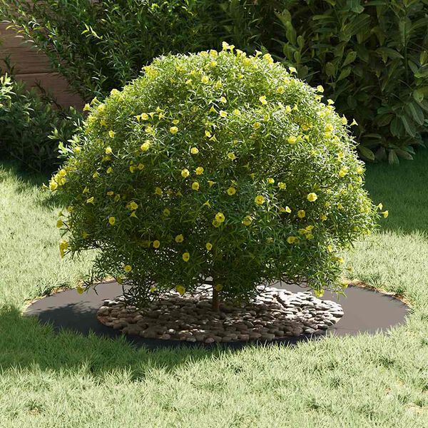 vidaXL Alkalmas lapos fa gyűrűkhez 5 pcs Fekete &Oslash;50 / 80 cm Ac&eacute;l