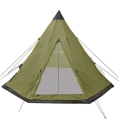 vidaXL 4 személyes zöld sátor