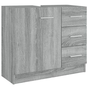 vidaXL sz&uuml;rke sonoma sz&iacute;nű szerelt fa mosd&oacute;szekr&eacute;ny 63 x 30 x 54 cm