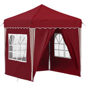 vidaXL Parti s&aacute;tor 195 x 195 x 245 cm Burgundi Oxford Sz&ouml;vet