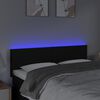 vidaXL fekete sz&ouml;vet LED-es fejt&aacute;mla 144x5x78/88 cm