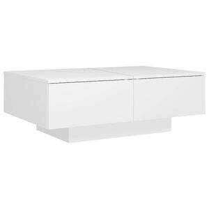 vidaXL feh&eacute;r szerelt fa doh&aacute;nyz&oacute;asztal 90 x 60 x 31 cm