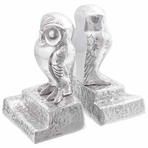 vidaXL K&ouml;nyvt&aacute;maszok 2 pcs Ez&uuml;st 12 x 9 x 19 cm Alum&iacute;nium
