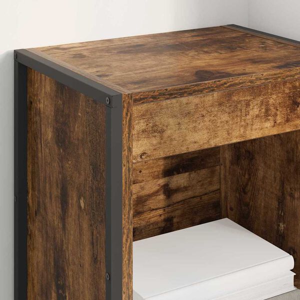 vidaXL K&ouml;nyvespolc F&uuml;st&ouml;s t&ouml;lgy 80 x 30 x 155 cm Faanyag