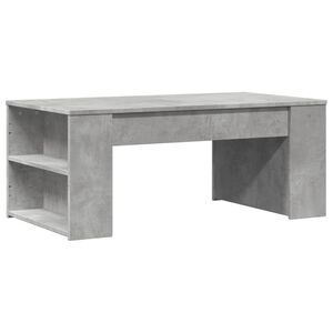 vidaXL betonsz&uuml;rke szerelt fa doh&aacute;nyz&oacute;asztal 102 x 55 x 42 cm