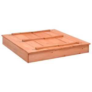 vidaXL fenyőfa homokoz&oacute; 95 x 90 x 15 cm
