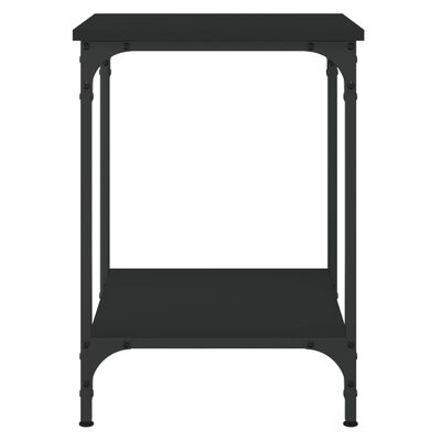 vidaXL fekete szerelt fa dohányzóasztal 40 x 40 x 55 cm