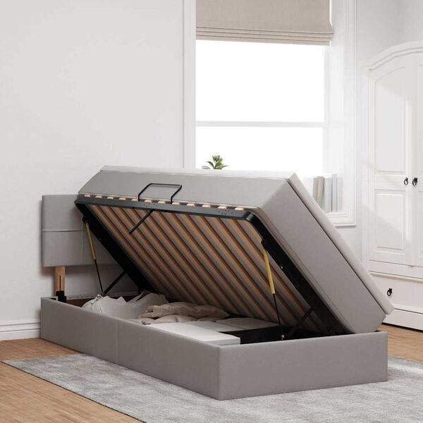 vidaXL &Aacute;gy t&aacute;rol&oacute;val &eacute;s matraccal T&oacute;psz&iacute;nű 90 x 200 cm Faanyag