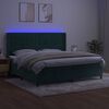 vidaXL s&ouml;t&eacute;tz&ouml;ld b&aacute;rsony rug&oacute;s &eacute;s LED-es &aacute;gy matraccal 200x200 cm