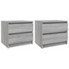 vidaXL 2 db sz&uuml;rke sonoma szerelt fa &eacute;jjeliszekr&eacute;ny 50 x 39 x 43,5 cm