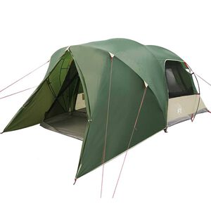 vidaXL Kupola S&aacute;tor 4 Fős levehető esőv&eacute;dővel Z&ouml;ld 455 x 252 x 178 cm