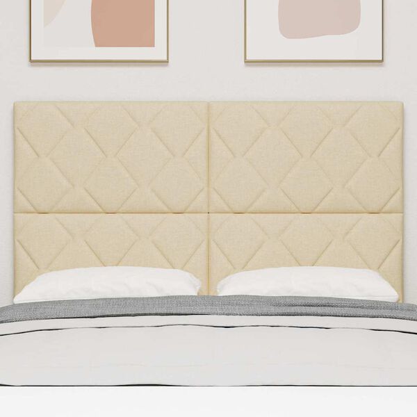 vidaXL Fejt&aacute;mla fejt&aacute;ml&aacute;val Kr&eacute;m 160 cm Műbőr