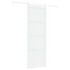 vidaXL Cs&uacute;sz&oacute; ajt&oacute; Feh&eacute;r 83 x 232 cm T&ouml;m&ouml;r Fenyőfa
