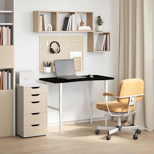 vidaXL s&ouml;t&eacute;tbarna t&ouml;m&ouml;r fa t&ouml;lgyfa t&eacute;glalap alak&uacute; &iacute;r&oacute;asztallap