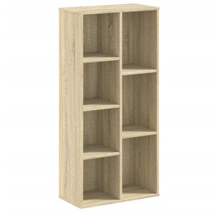 vidaXL sonoma t&ouml;lgy sz&iacute;nű szerelt fa k&ouml;nyvszekr&eacute;ny 50x25x105 cm