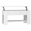 vidaXL feh&eacute;r szerelt fa doh&aacute;nyz&oacute;asztal 101 x 49 x 52 cm