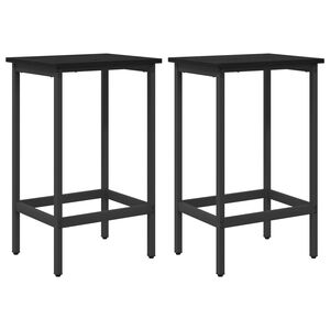 vidaXL B&aacute;rsz&eacute;k 2 db Fekete T&ouml;lgy 40 x 32 x 64 cm Szerelt Fa
