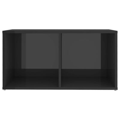 vidaXL 6 részes magasfényű szürke forgácslap TV-szekrényszett