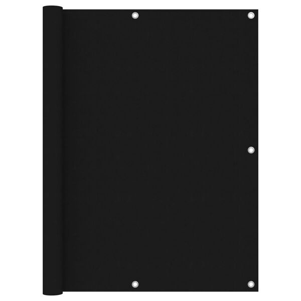 vidaXL fekete oxford-szövet erkélyparaván 120 x 600 cm