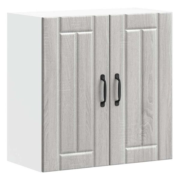 vidaXL konyhai fali szekr&eacute;ny Lucca sz&uuml;rke sonoma szerelt fa