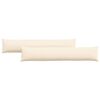 vidaXL Kanap&eacute; p&aacute;rn&aacute;k 2 pcs Kr&eacute;m 200 x 40 cm B&aacute;rsonyos sz&ouml;vet