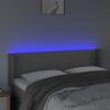 vidaXL sz&uuml;rke műbőr LED-es fejt&aacute;mla sz&aacute;rnyakkal 147x16x78/88 cm