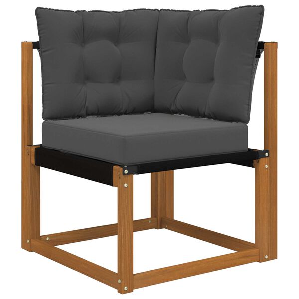 vidaXL K&uuml;lt&eacute;ri kanap&eacute; p&aacute;rna 3 pcs Antracit Poli&eacute;szter