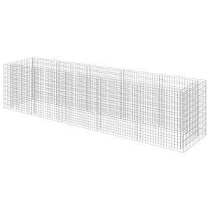 vidaXL horganyozott ac&eacute;l gabion magas&aacute;gy&aacute;s 450 x 90 x 100 cm