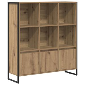 vidaXL K&ouml;nyvespolc 2 pcs Műv&eacute;szi t&ouml;lgy 99,5 x 30 x 108 cm Faanyag