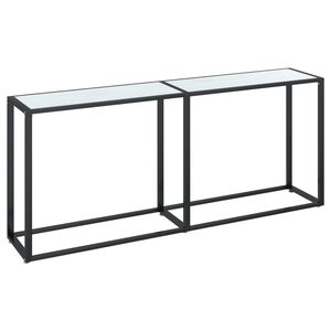 vidaXL feh&eacute;r m&aacute;rv&aacute;ny edzett &uuml;veg t&aacute;lal&oacute;asztal 180 x 35 x 75,5 cm