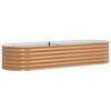 vidaXL Emelt &Aacute;gy Barna 240 x 80 x 44 cm Ac&eacute;l