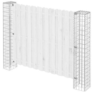 vidaXL Ker&iacute;t&eacute;soszlop 2 pcs Ez&uuml;st 20 x 20 x 190 cm F&eacute;m