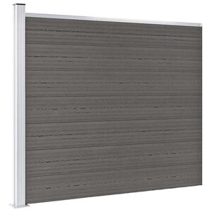 vidaXL sz&uuml;rke WPC ker&iacute;t&eacute;spanel 175 x 146 cm