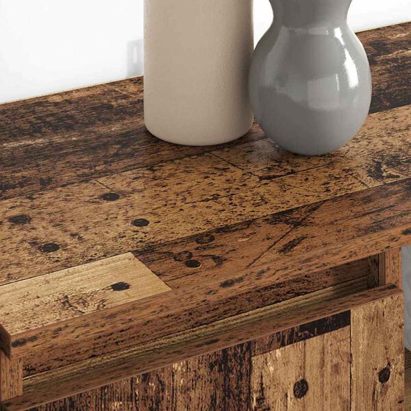 vidaXL Oldalszekr&eacute;nyek 2 pcs &Ouml;reg fa 60 x 35 x 70 cm Faanyag