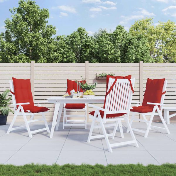 vidaXL 4 db piros oxford-sz&ouml;vet magas h&aacute;tt&aacute;ml&aacute;j&uacute; sz&eacute;kp&aacute;rna