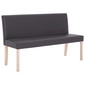 vidaXL sz&uuml;rke műbőr pad 139,5 cm