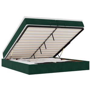 vidaXL Ottom&aacute;n &aacute;gykeret matracokkal S&ouml;t&eacute;tz&ouml;ld 200x200cm b&aacute;rsony