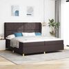 vidaXL Boxspring &aacute;gy matraccal S&ouml;t&eacute;tsz&uuml;rke 90x190 cm Sz&ouml;vet s&ouml;t&eacute;tbarna