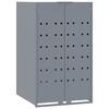 vidaXL sz&uuml;rke ac&eacute;l kerekes t&aacute;rol&oacute; 1 szemeteskuk&aacute;hoz 69 x 79 x 117 cm