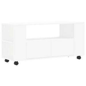 vidaXL feh&eacute;r szerelt fa TV-szekr&eacute;ny 102x34,5x43 cm