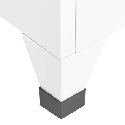 vidaXL fehér acél zárható szekrény 38 x 40 x 180 cm