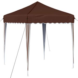vidaXL Parti s&aacute;tor 195 x 195 x 245 cm Barna Oxford Sz&ouml;vet
