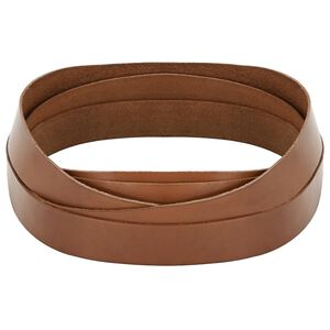 vidaXL Bőr heveder 1 Barna 1000 x 2,5 cm Bőr